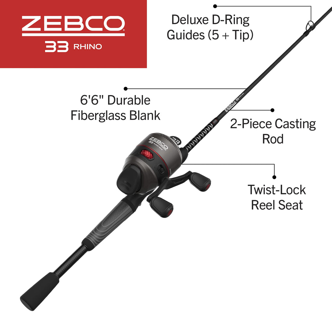Zebco 33 Rhino Rod & Reel Combo
