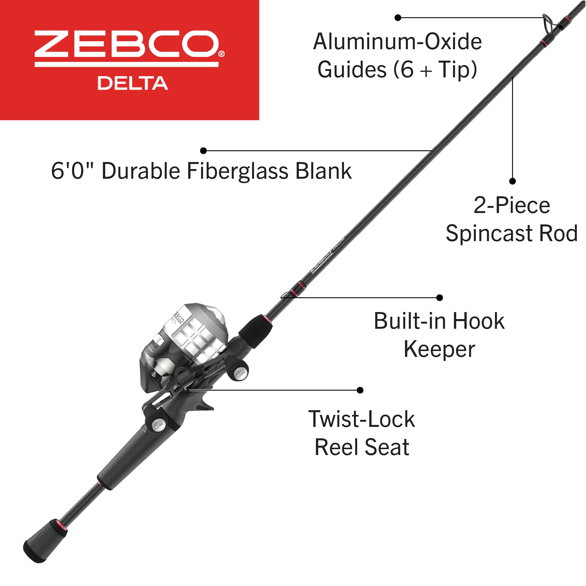 Zebco Delta Rod & Reel Combo