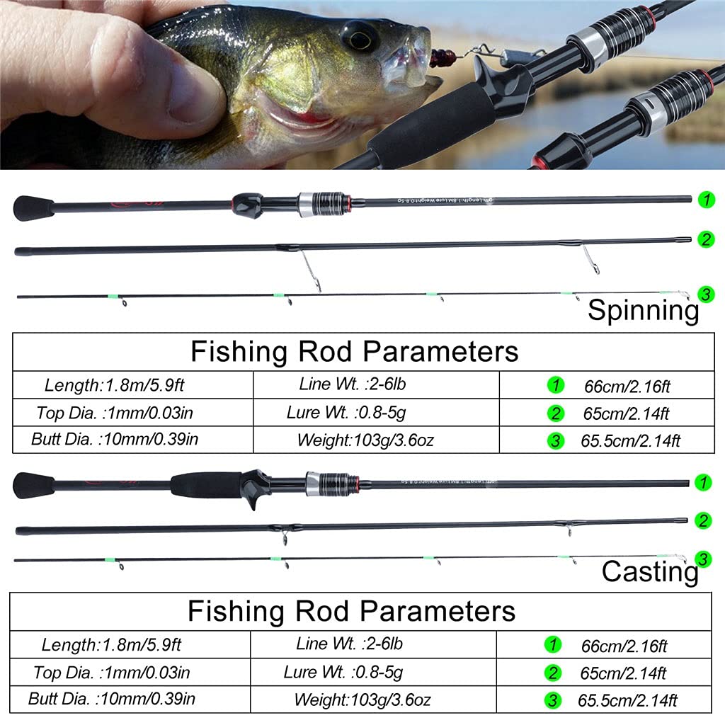 3-Section Fishing Pole
