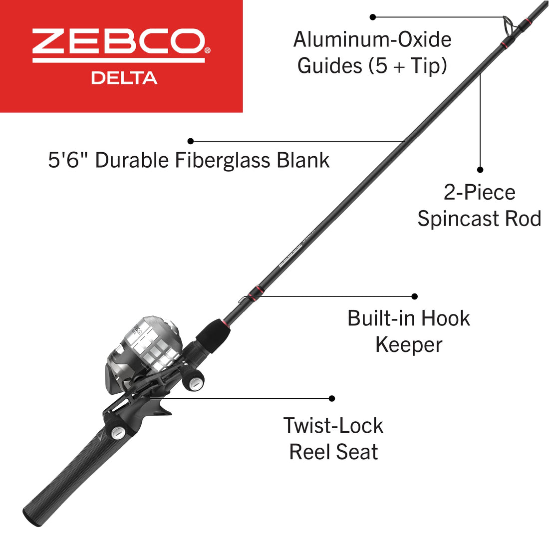 Zebco Delta Rod & Reel Combo