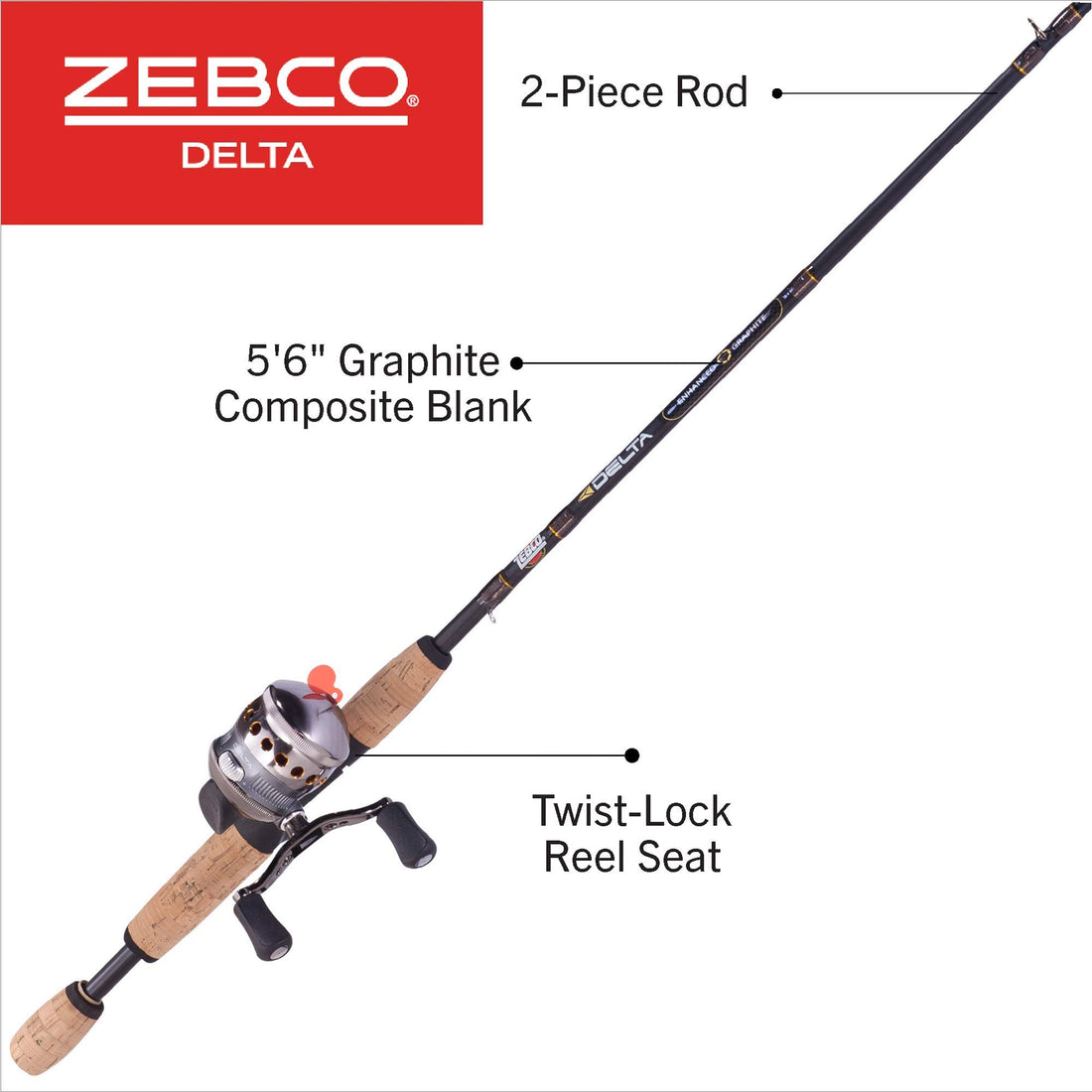 Zebco Delta Rod & Reel Combo